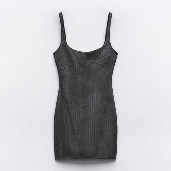 ZARA PINSTRIPE DRESS - Picture 2 of 5